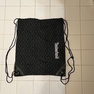 Timberland Patterned Black Drawstring Backpack